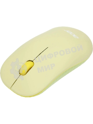 Мышь беспроводная Acer OMR205 зеленый/желтый, 1200 dpi, радиоканал, USB, кнопки - 3
