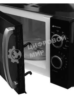 Микроволновая печь Galanz MOG-2009MB черный, 20 л, 700 Вт, переключатели - поворотный механизм