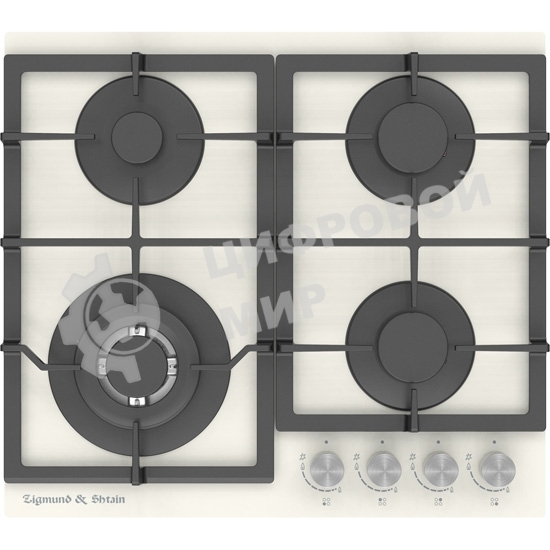 Газовая варочная панель Zigmund & Shtain M 26.6 I независимая, бежевый