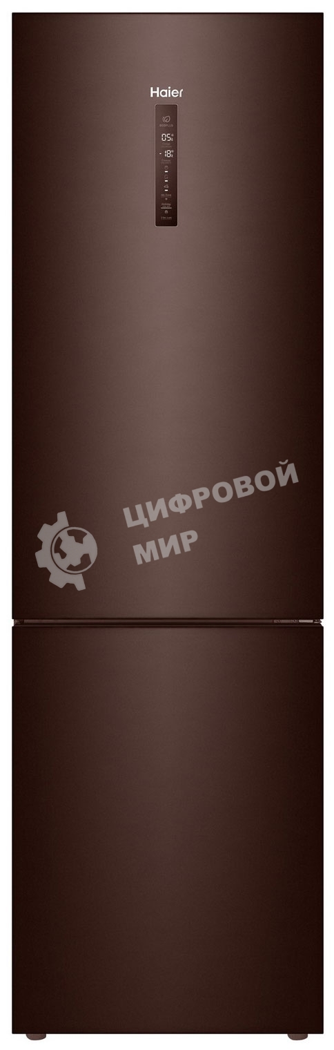 Холодильник Haier C4F740CLBGU1 коричневый двухкамерный 286/115л морозилка снизу, No Frost