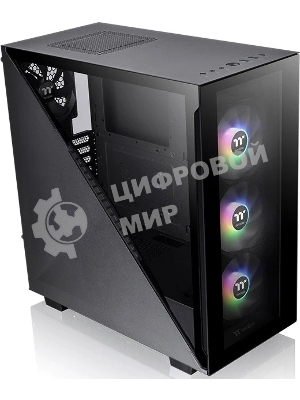 Компьютерный корпус Thermaltake Divider 300 TG ARGb черный без БП ATX 2x120мм 2xUSB 3.0 audio front door bott PSU