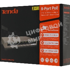 Коммутатор Tenda TEF1110P-8-102W 8PORT 100M 8POE