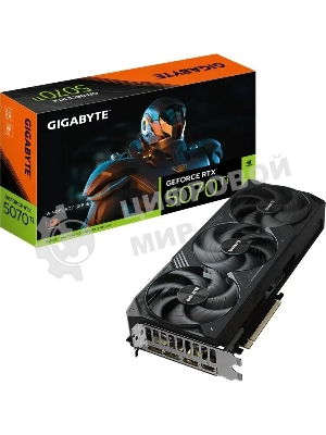 Видеокарта Gigabyte PCI-E GV-N507TWF3-16GD 1.0 NVIDIA GeForce RTX 5070TI 16Gb 256bit GDDR7 2452/28000 HDMIx1 DPx3 HDCP Ret