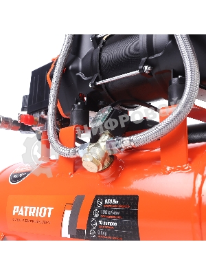 Компрессор поршневой безмасляный Patriot KDS 190 F10 (190 л/мин, 0,95 кВт, 8 бар, 10 л, 2800 об/мин, быстросъем 1/4)