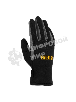 Перчатки универсальные Denzel 68087 искусственный мех, работа с сенсорным экраном, размер 9