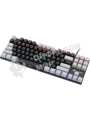 Клавиатура проводная Oklick K600X механическая черный/серый USB Multimedia for gamer LED