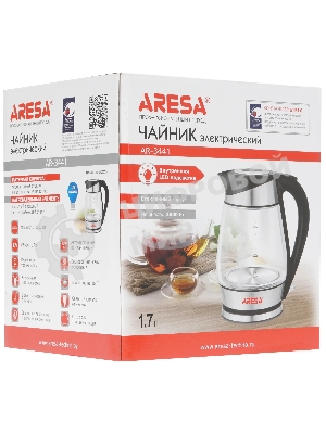 Чайник Aresa AR-3441 220-240В, 50 Гц, 2000 Вт, 1.7 л