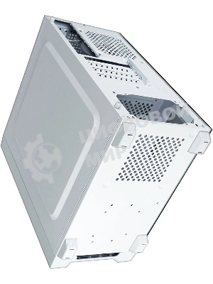 Компьютерный корпус Ginzzu CL660 mATX FAN 4*12FRGb передняя панель Решетка Белый