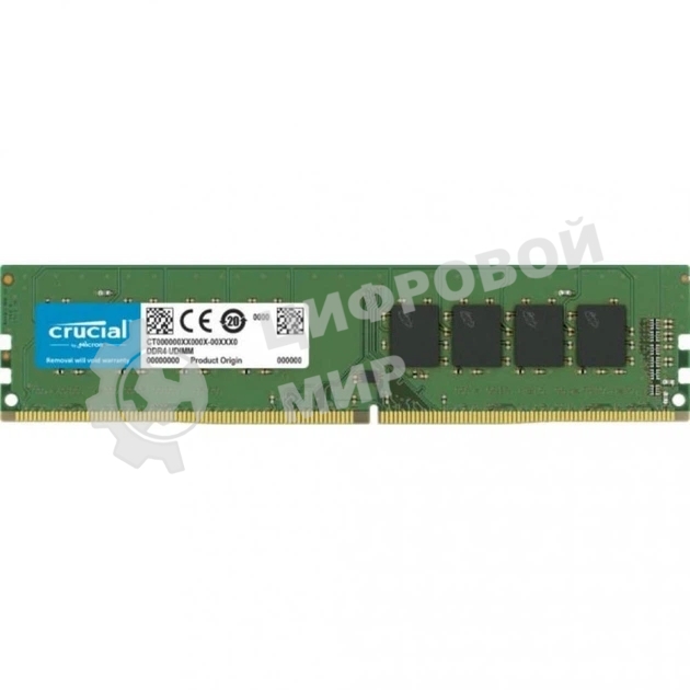 Оперативная память Crucial, DDR4, 16GB (1x16GB), 3200 MHz, CL22, без радиатора