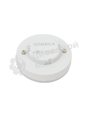 Лампа светодиодная GENERICA LL-T80-12-230-65-GX53-G T80 12Вт таблетка 6500К GX53 230В