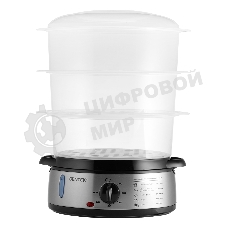 Пароварка электрическая Centek CT-1457 9л 800Вт, стальной корпус, таймер 60 мин, 3 контейнера