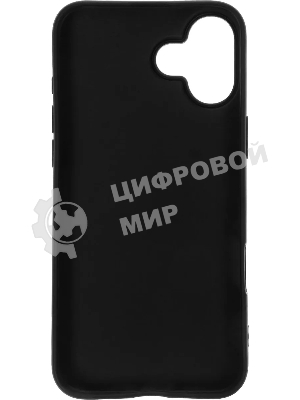 Чехол (клип-кейс) BoraSCO для Apple iPhone 16 Plus Silicone Case черный (73521)