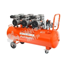 Компрессор поршневой безмасляный Patriot WO 100-440, 440 л/мин, 8 бар, 2500 Вт, 100 л, быстросъем и 