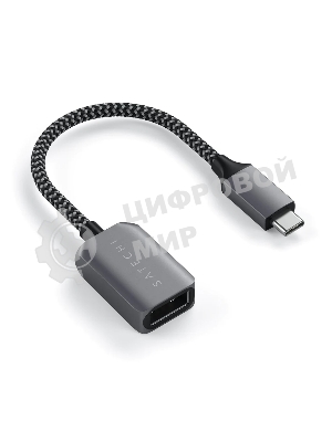 Кабель-адаптер Satechi USB-C to USB 3.0. серый космос
