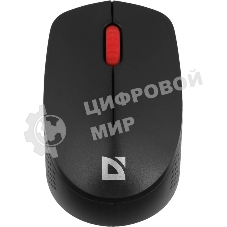 Мышь беспроводная Defender Tiana MB-055 черный, 1000 dpi, радиоканал, USB, кнопки - 3