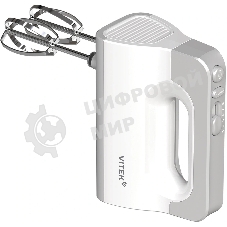 Миксер ручной Vitek VT-HM5001 800Вт белый/серебристый