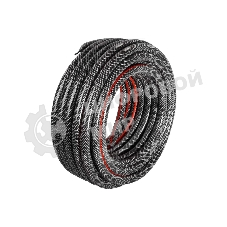 Шланг поливочный ПВХ усиленный премиум пищевой трехслойн. армир. 3/4 25м черный/красный Вихрь 73/7/2/7