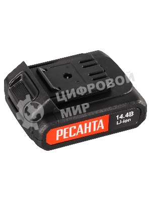 Дрель-шуруповерт Ресанта ДА-14-2ЛК, 14,4 В, 2 Ач, 45 Нм, щеточный
