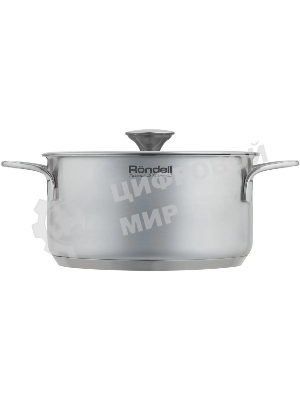 Кастрюля Rondell Modern RDS-1748, 4.8л, 24см, с крышкой, стальной