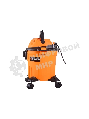 Строительный пылесос Вихрь СП-1400/15 оранжевый, 1400 Вт, уборка сухая/влажная/выдув, пылесборник бак/мешок, 15 л