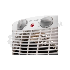 Тепловентилятор Rexant белый, 2000 Вт, 20 м2, термостат