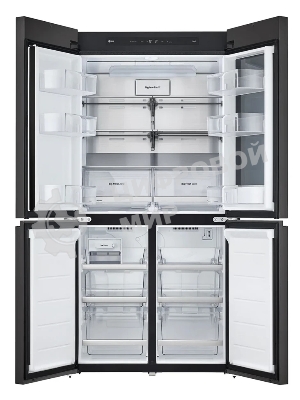 Холодильник LG GR-A24FQAKM серый трехкамерный 382/145л морозилка снизу, No Frost, Side by Side