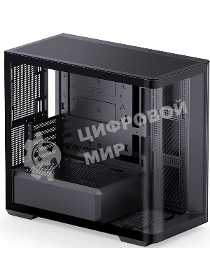 Корпус без блока питания Корпус JONSBO D300 Black MATX без БП, боковая панель из закаленного стекла, mini-ITX, micro-ATX, черный