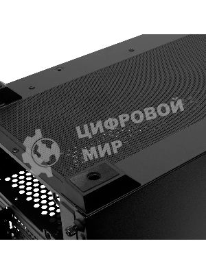 Компьютерный корпус без блока питания Case HSPD M740, Mesh Mid Tower, черный, TG, 0.6 SPCC, no fans, E-ATX, ATX, mATX, mITX, 170/400/200мм, 4x2.5