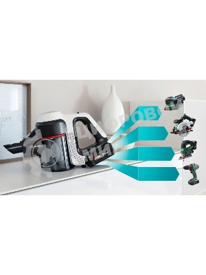 Пылесос вертикальный Bosch BBS711W черный/белый, питание от аккумулятора, 18 Вт, уборка сухая, пылесборник 0.3 л