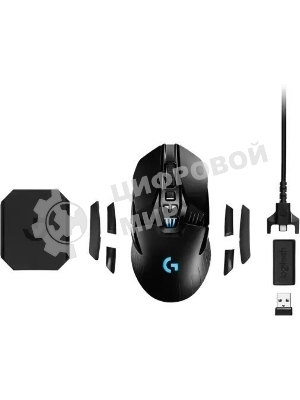Мышь беспроводная Logitech G903 LIGHTSPEED черный, 25600 dpi, радиоканал, USB, кнопки - 11
