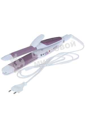 Мультистайлер DELTA LUX DL-0632 белый/сиреневый, 32 мм, 180 °C, 1 режим