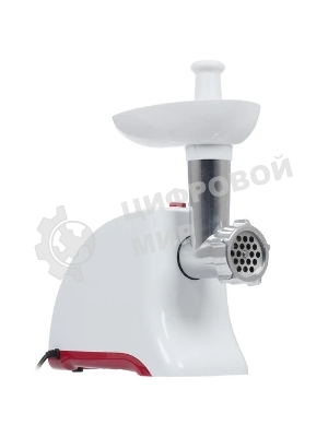 Мясорубка электрическая ВАСИЛИСА ВА-601 белый, 1600 Вт, 1.5 кг/мин, реверс, защита от перегрузки, насадки - 4