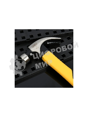 Молоток-гвоздодер Deli DL5002F 450 гр магнит, противоскользящий боек, фиберглассовая рукоять