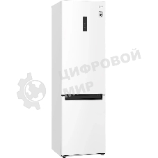 Холодильник LG GA-B509LQYL белый двухкамерный 277/107л морозилка снизу, No Frost