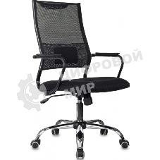 Кресло руководителя Бюрократ CH Balance SL черный Elastic-102 сетка/ткань крестов. металл хром