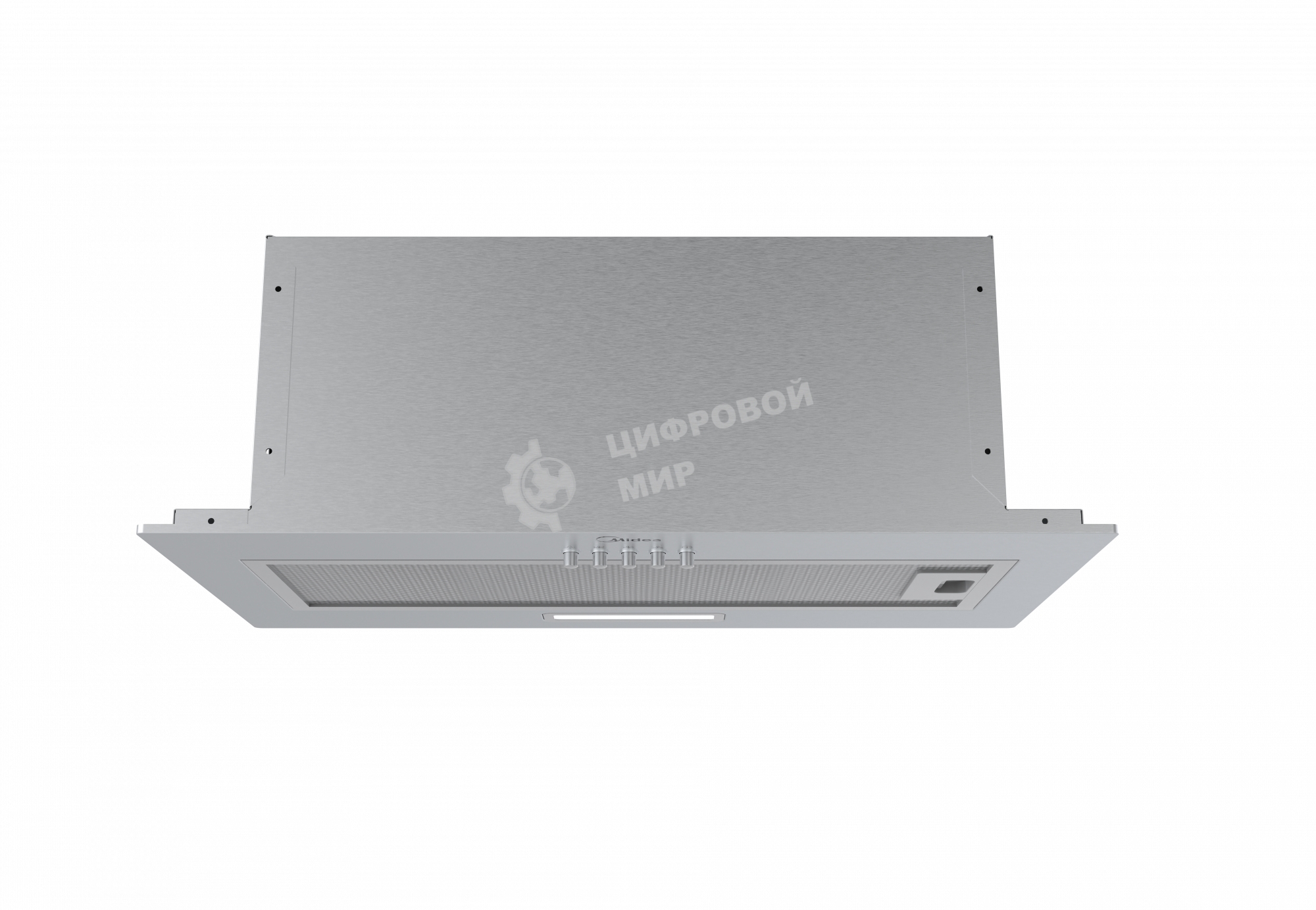 Вытяжка встраиваемая Midea MH60I301X нержавеющая сталь управление: кнопочное (1 мотор)