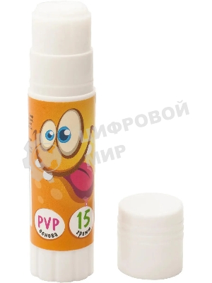 Клей-карандаш Silwerhof 15гр ПВП, дисплей картонный Монстрики