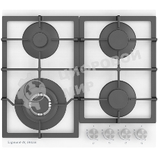 Газовая варочная панель Zigmund & Shtain M 26.6 W независимая, белый