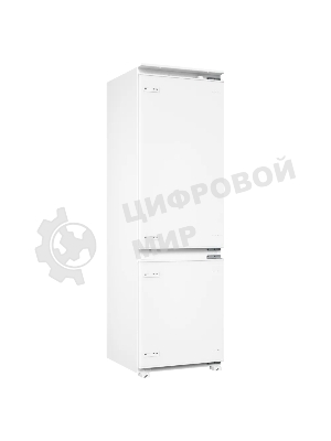 Встраиваемый холодильник Kuppersberg RBN 1761, High-Tech, ВхШхГ 178.5х54х55 см, объем 274 л, инверторный компрессор, электронное управление, скользящее крепление фасада, No Frost, LED освещение, супер заморозка, энергоэффективность А++