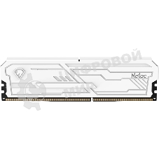 Оперативная память Netac Shadow III, DDR4, 16GB (1x16GB), 3200 MHz, CL16, с радиатором, белый