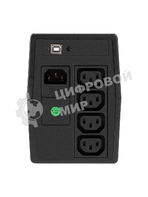 Источник бесперебойного питания ExeGate Smart LB-1000.LCD.AVR.4C13.USB (1000VA/650W, LCD, AVR, 4*C13, USB, батарея 12V 9Ah, черный)