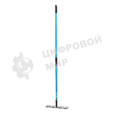 Грабли Palisad LUXE стальные, 355х1520 мм, 14 зубьев, фибергласовый черенок, ПВХ накладка