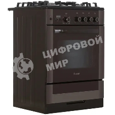 Плита газовая Gefest ПГ 6500-04 0245 коричневый, конфорок 4 шт, духовка 52 л, 60 см x 85 см x 60 см