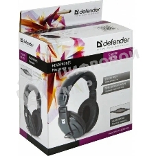 Наушники проводные Defender Gryphon HN-751 черный, накладные, 2 x Jack 3.5 мм