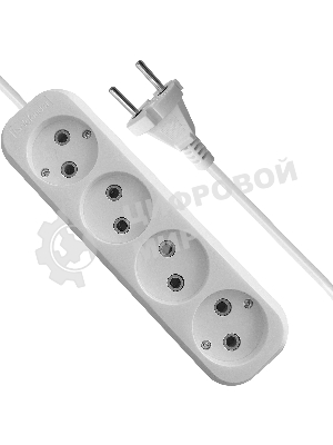 Удлинитель без заземления Defender B240 10 А, 7 м, без заземления