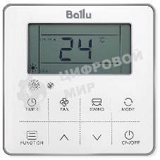 Внутренний блок сплит-системы канального типа Ballu BLC_D/in-24HN1_21Y 24000 BTU, 70 м², 42 дБ, охлаждение, обогрев, осушение, серый