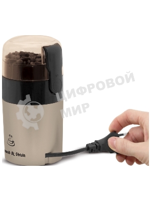 Кофемолка Zigmund & Shtain ZCG-08 150 Вт, 40 г, коричневый