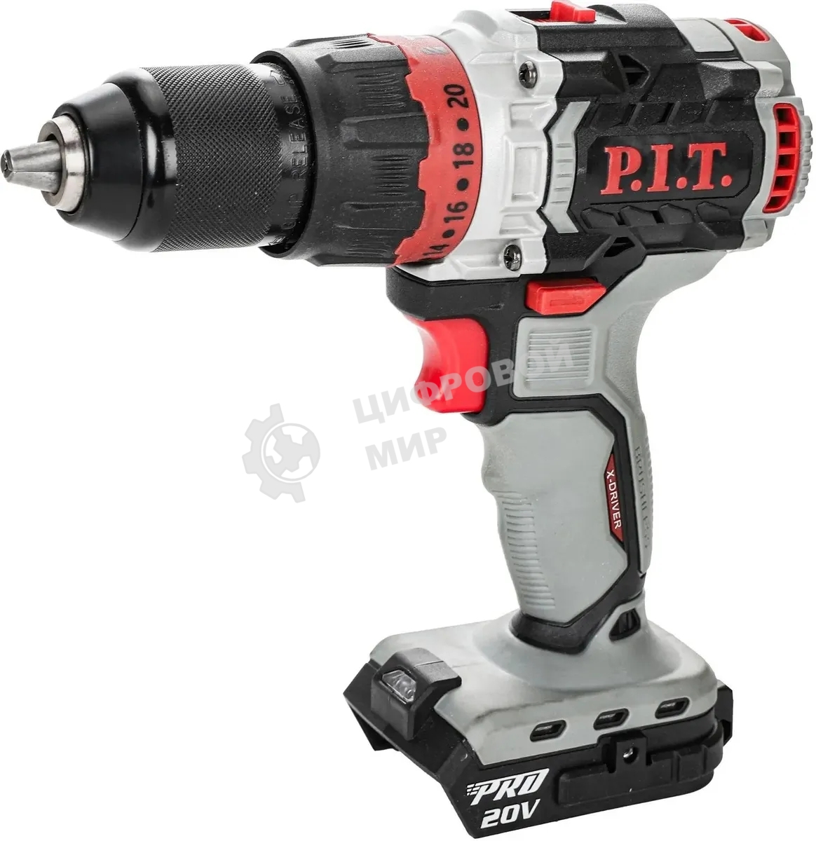 Дрель ударная P.I.T. PSB20H-13C патрон:быстрозажимной реверс