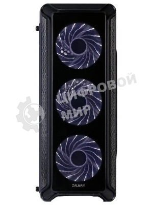 Компьютерный корпус Zalman i3 edge черный без БП ATX 3x120мм 2xUSB 2.0 1xUSB 3.0 audio bott PSU