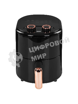 Аэрогриль Sakura SA-7677BK черный, 1200 Вт, 4 л, механическое управление, 9 программ